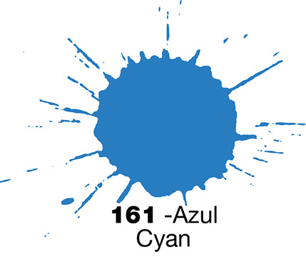 ACRILICO ESCOLAR - AZUL CYAN, 40 ML