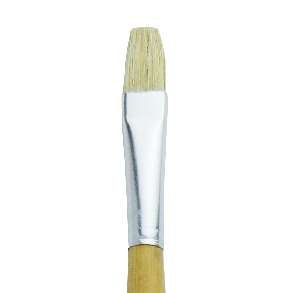 PINCEL LARGO CHATO CERDA BLANCA  S.579 - Nº 1, 579